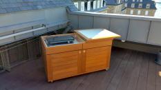 Philippe Nourisson, Menuisier- - ebenisterie - catalogue-table - Desserte exterieure de terrasse