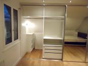 Philippe Nourisson, Menuisier- - agencement-decoration-interieur - catalogue-placard-dressing - placard portes coulissantes miroir