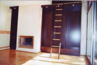 Philippe Nourisson, Menuisier- - agencement-decoration-interieur - catalogue-bureau-bibliotheque - Bibliothèque sur deux étages