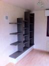 Philippe Nourisson, Menuisier- - agencement-decoration-interieur - catalogue-bureau-bibliotheque - Bibliothèque en chêne teinté anthracite