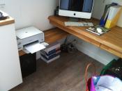 Philippe Nourisson, Menuisier- - agencement-decoration-interieur - catalogue-bureau-bibliotheque - Bureau sous rampant