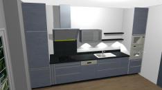 Philippe Nourisson, Menuisier- - agencement-decoration-interieur - catalogue-etudes-graphiques - CUISINE DIVERSES VUES 3D