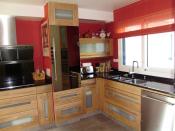 Philippe Nourisson, Menuisier- - agencement-decoration-interieur - catalogue-espace-cuisine - Cuisine bois inox et verre