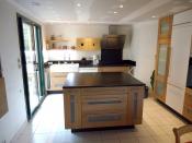 Philippe Nourisson, Menuisier- - agencement-decoration-interieur - catalogue-espace-cuisine - Cuisine et îlot central