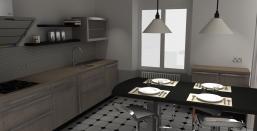 Philippe Nourisson, Menuisier- - agencement-decoration-interieur - catalogue-etudes-graphiques - CUISINE N° 2