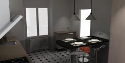 Philippe Nourisson, Menuisier- - agencement-decoration-interieur - catalogue-etudes-graphiques - CUISINE N° 2