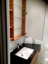 Philippe Nourisson, Menuisier- - agencement-decoration-interieur - catalogue-bain - Meuble vasque et rangement haut