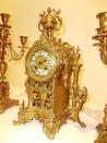 Philippe Nourisson, Menuisier- - boutique-antiquites -  - Garniture de cheminée en bronze