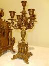 Philippe Nourisson, Menuisier- - boutique-antiquites -  - Garniture de cheminée en bronze