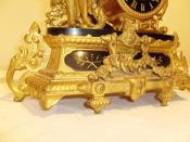 Philippe Nourisson, Menuisier- - boutique-antiquites -  - Pendule en régule et marbre noir