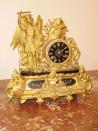 Philippe Nourisson, Menuisier- - boutique-antiquites -  - Pendule en régule et marbre noir