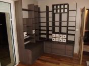 Philippe Nourisson, Menuisier- - agencement-decoration-interieur - catalogue-bureau-bibliotheque - Bibliothèque en chêne
