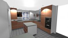 Philippe Nourisson, Menuisier- - agencement-decoration-interieur - catalogue-espace-cuisine - Cuisine chêne