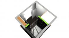 Philippe Nourisson, Menuisier- - agencement-decoration-interieur - catalogue-bain - Projet PERSPECTIVE PETITE SALLE D EAU