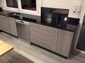 Philippe Nourisson, Menuisier- - agencement-decoration-interieur - catalogue-espace-cuisine - Cuisine basalte