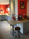 Philippe Nourisson, Menuisier- - agencement-decoration-interieur - catalogue-espace-cuisine - Cuisine bleu-gris