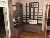 Philippe Nourisson, Menuisier- - agencement-decoration-interieur - catalogue-bureau-bibliotheque - Bibliothèque en chêne gris