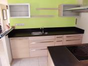 Philippe Nourisson, Menuisier- - agencement-decoration-interieur - catalogue-espace-cuisine - Cuisine en chêne blanchi
